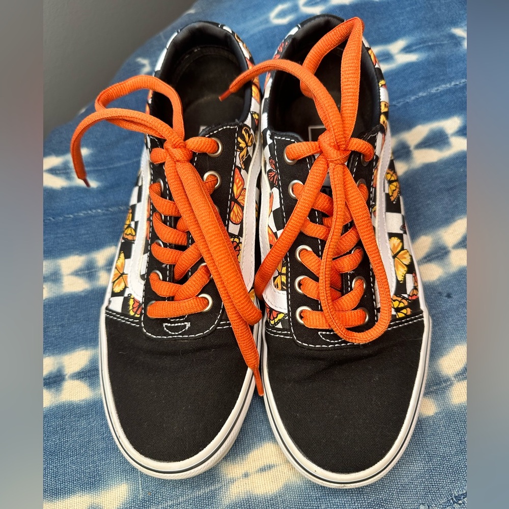 Vans® Ward Checkerboard Butterfly Low Top Lace-up Shoes/Sneakers